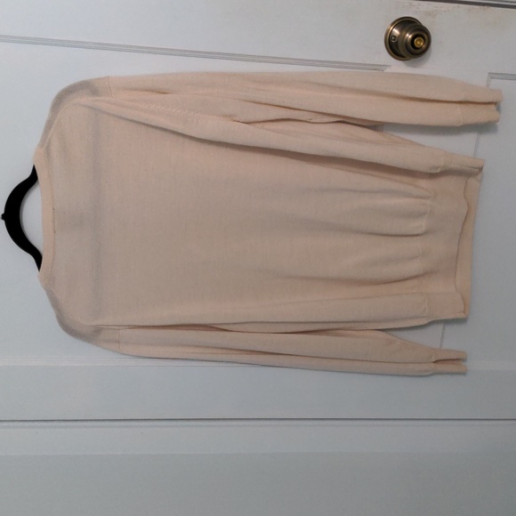 Jos A Bank Executive Collection Cream V-Neck Size L Merino Wool Acrylic Sweater - Picture 4 of 4